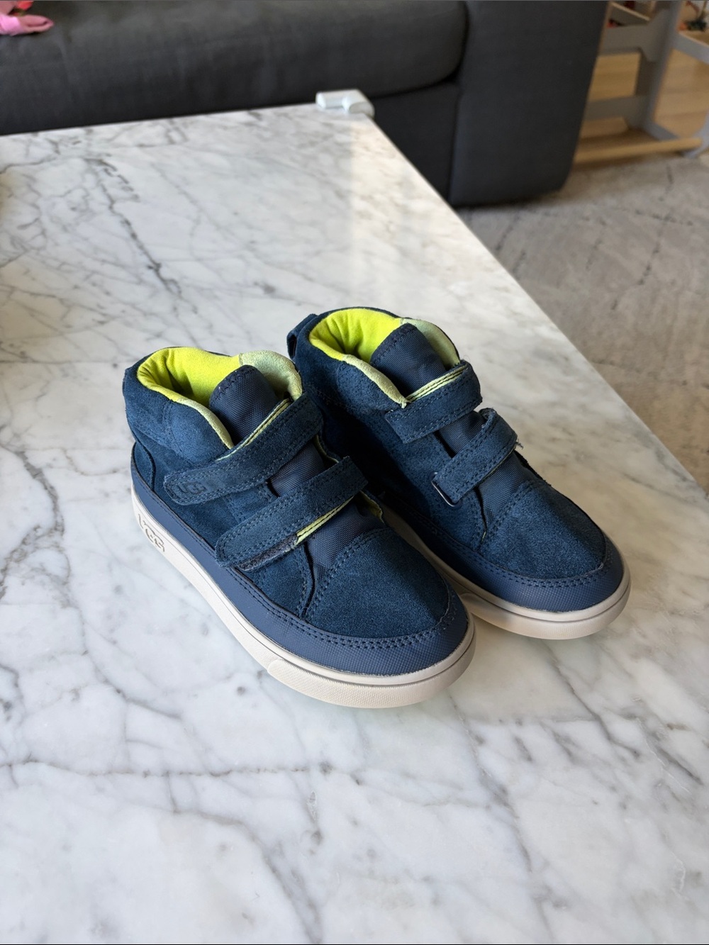 Ugg Kids Navy Waterproof High-Top Boots